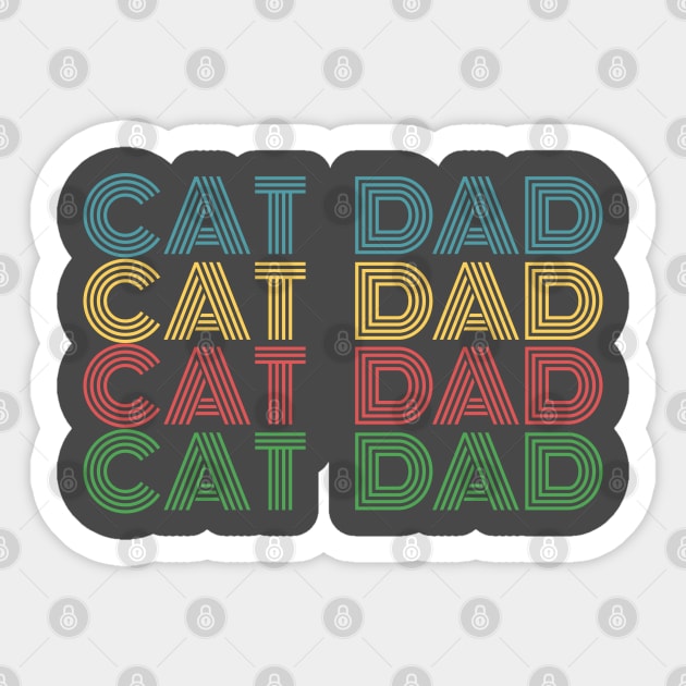 World's Best Cat Dad Sticker by nonbeenarydesigns